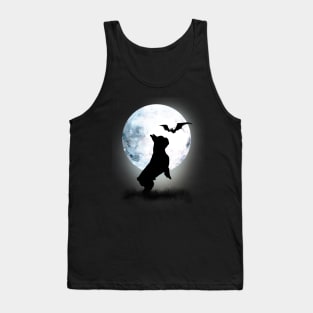 French bulldog frenchie and bat with full moon Tank Top